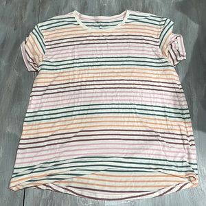 american eagle multi colored stripped shirt